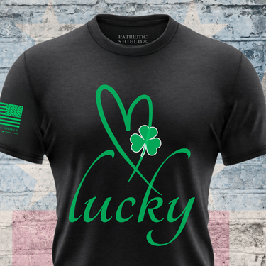 Lucky Babe T-shirt for patriotic women